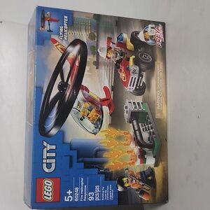 Lego city fire helicopter response
